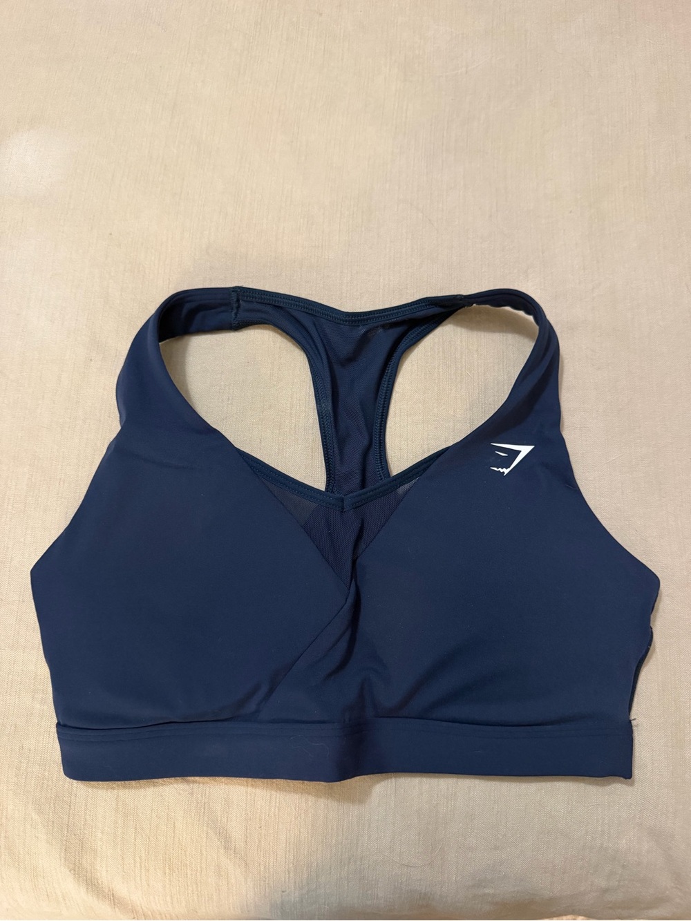 Gymshark Navy Crossover Sports Bra